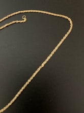 Load image into Gallery viewer, New Real 18K Saudi Gold Rope Chain 15.50&quot; w/ Defects Kinks - Rafant
