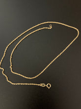Load image into Gallery viewer, New Real 18K Saudi Gold Rope Chain 15.50&quot; w/ Defects Kinks - Rafant

