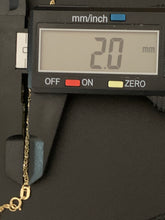 Load image into Gallery viewer, 18K Gold Necklace Chain 15.75 inches Flower Pendant - Rafant
