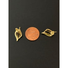 Load image into Gallery viewer, New Real 18K Japan Gold Leaf Stud Earrings - Rafant
