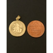 Load image into Gallery viewer, New Real 18K Saudi Gold Dragon Round Circle Pendant - Rafant
