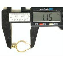 Load image into Gallery viewer, New Authentic 18K Japan Gold Hoop Loops Heart  Earrings Item12 - Rafant
