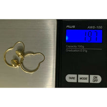 Load image into Gallery viewer, New Authentic 18K Japan Gold Hoop Loops Heart  Earrings Item12 - Rafant
