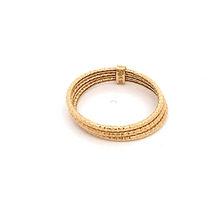 Load image into Gallery viewer, 18K Yellow Gold Ring Three Days Women Size 7 - Rafant
