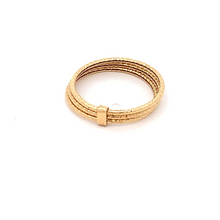 Load image into Gallery viewer, 18K Yellow Gold Ring Three Days Women Size 7 - Rafant
