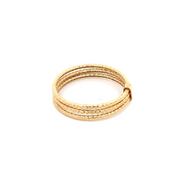 Load image into Gallery viewer, 18K Yellow Gold Ring Three Days Women Size 7 - Rafant
