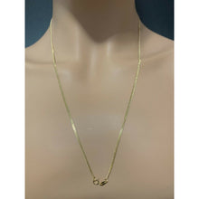 Load image into Gallery viewer, 18K Gold Chain Necklace Saudi Real Gold Curb 24&quot; 2.40g Lightweight - Rafant

