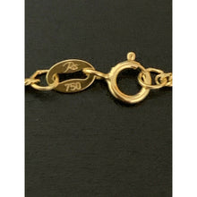 Load image into Gallery viewer, 18K Gold Chain Necklace Saudi Real Gold Curb 24&quot; 2.40g Lightweight - Rafant

