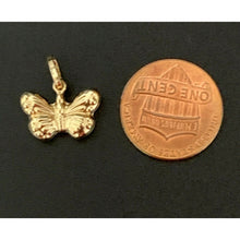 Load image into Gallery viewer, 18K Gold Pendant Butterfly Saudi Gold Small - Rafant
