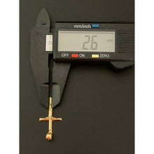 Load image into Gallery viewer, Real 18K Saudi Gold Pendant Cross - Rafant
