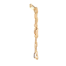 Load image into Gallery viewer, 18K Yellow Gold Bracelet Paperclips Size 7.5 inches - Rafant
