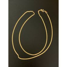 Load image into Gallery viewer, 18K Gold Chain Necklace Saudi Real Gold Curb 22&quot; Lightweight Thin Dainty 2.20g - Rafant
