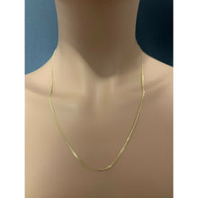 Load image into Gallery viewer, 18K Gold Chain Necklace Saudi Real Gold Curb 22&quot; Lightweight Thin Dainty 2.20g - Rafant
