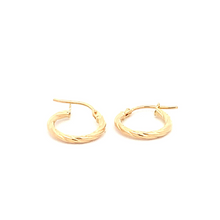 Load image into Gallery viewer, 18K Yellow Gold Earrings Hoops Small - Rafant
