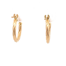 Load image into Gallery viewer, 18K Yellow Gold Earrings Hoops Small - Rafant
