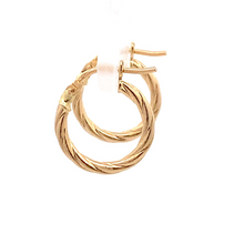 Load image into Gallery viewer, 18K Yellow Gold Earrings Hoops Small - Rafant
