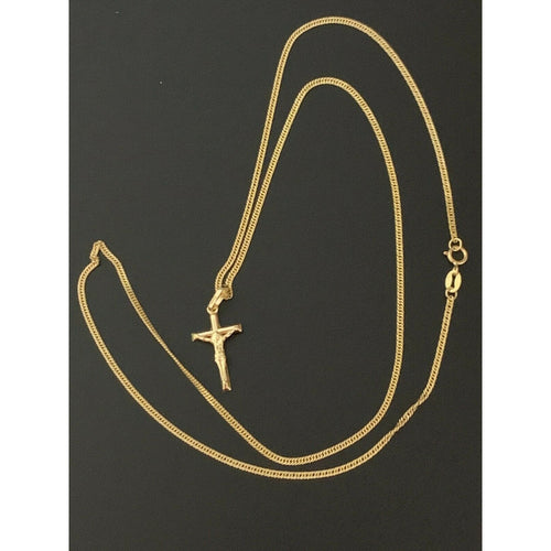 Real 18K Saudi Gold Necklace Chain 22
