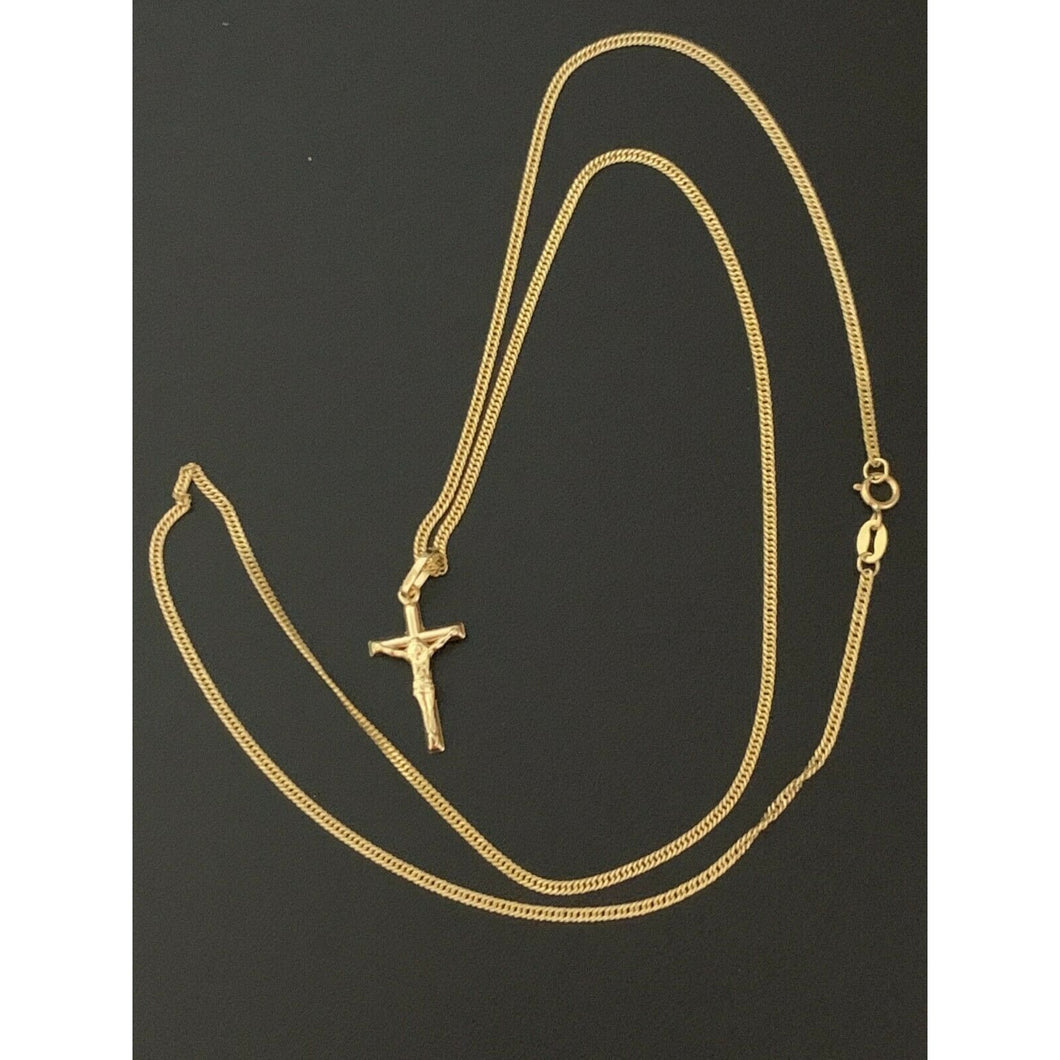 Real 18K Saudi Gold Necklace Chain 22