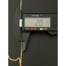 Load image into Gallery viewer, Real 18K Saudi Gold Necklace Chain 22&quot; w/ Cross Pendant 2.85 grams - Rafant
