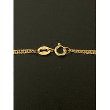 Load image into Gallery viewer, 18K Gold Chain Necklace Saudi Real Gold Curb 22&quot; Lightweight Thin Dainty 2.70g - Rafant
