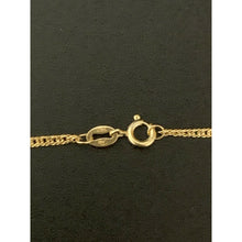 Load image into Gallery viewer, 18K Gold Chain Necklace Saudi Real Gold Curb 22&quot; Lightweight Thin Dainty 2.70g - Rafant
