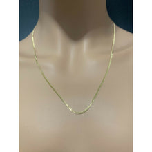 Load image into Gallery viewer, 18K Gold Chain Necklace Saudi Real Gold Curb 22&quot; Lightweight Thin Dainty 2.70g - Rafant
