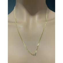 Load image into Gallery viewer, 18K Gold Chain Necklace Saudi Real Gold Curb 22&quot; Lightweight Thin Dainty 2.70g - Rafant
