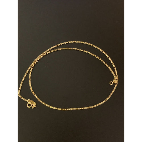 New Real 18K Saudi Gold Cable Link Chain 18