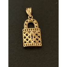Load image into Gallery viewer, Real 18K Saudi Gold Lock Pendant - Rafant
