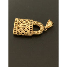 Load image into Gallery viewer, Real 18K Saudi Gold Lock Pendant - Rafant
