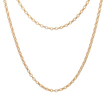 Load image into Gallery viewer, 18K Yellow Gold Necklace Chain Cable Link 2.30 grams 19.5 inches - Rafant
