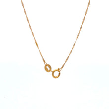 Load image into Gallery viewer, 18K Gold Necklace Chain 17.75 inches Pendant Heart 1.21 grams - Rafant
