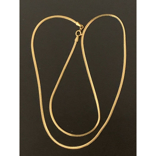 18K Gold Necklace Chain 17.75 inches 1.55 grams - Rafant