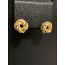 Load image into Gallery viewer, 18K Gold Earrings Stud Knot 2.22 grams - Rafant
