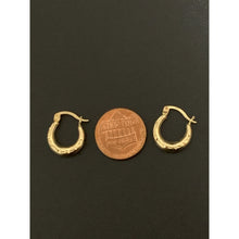 Load image into Gallery viewer, 18K Gold Earrings Hoops Loops Small 1.28 grams - Rafant
