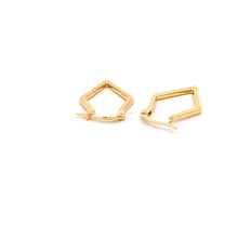 Load image into Gallery viewer, 18K Yellow Gold Earrings Hoops Triangle - Rafant
