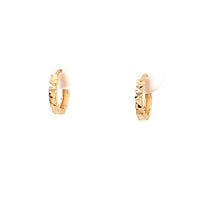 Load image into Gallery viewer, 18K Yellow Gold Earrings Huggie Very Tiny Hoops - Rafant

