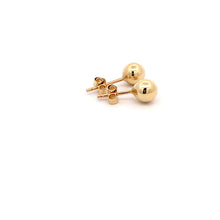 Load image into Gallery viewer, 18K Yellow Gold Earrings Studs Balls Polished 0.96 grams - Rafant
