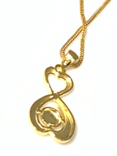 Load image into Gallery viewer, New Real Stamped 18K Saudi Gold 18&quot; Necklace with Infinity Pendant - Rafant
