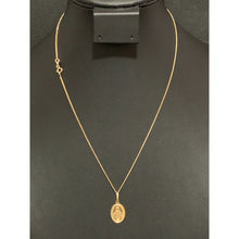 Load image into Gallery viewer, 18K Gold Necklace Chain 17.50 inches with Mother Mary Pendant 1.66 grams - Rafant
