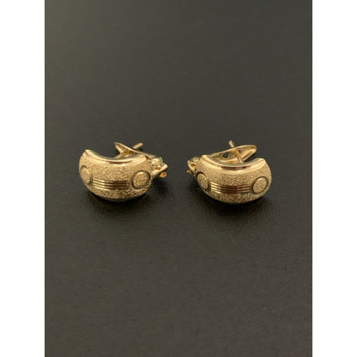 18K Gold Earrings French Clips 1.31grams - Rafant