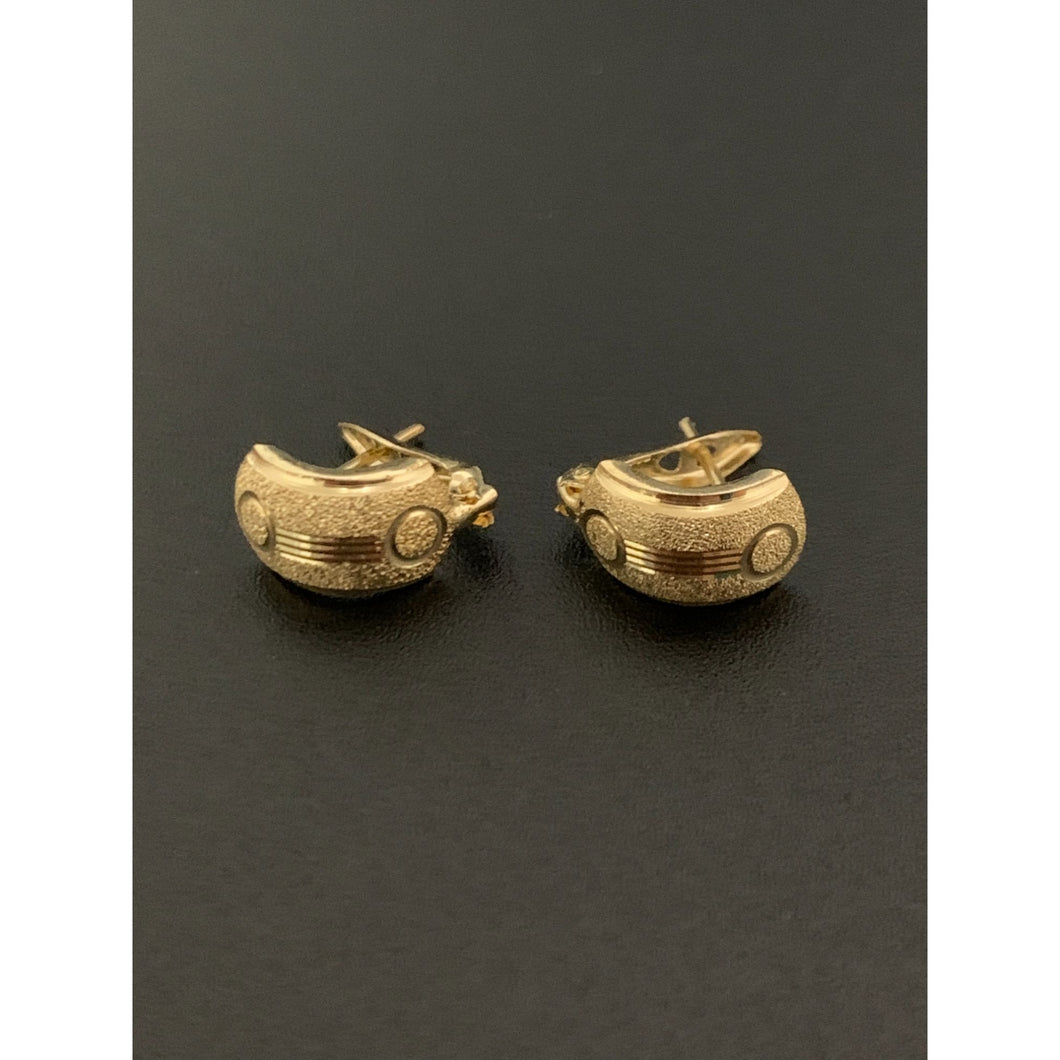 18K Gold Earrings French Clips 1.31grams - Rafant