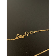 Load image into Gallery viewer, 18K Gold Necklace Chain 18 inches with Half Heart Pendant 1.42 grams - Rafant
