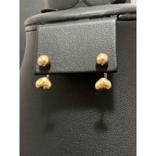 Load image into Gallery viewer, 18K Gold Earrings Heart Ball Small 1.24 grams - Rafant
