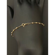 Load image into Gallery viewer, 18K Gold Bracelet Rosary Mother Mary Cross 2.16 grams 7.25 inches - Rafant
