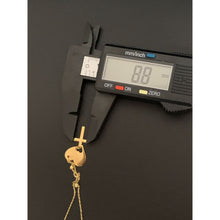 Load image into Gallery viewer, 18K Gold Necklace Heart Cross Pendant 16.50 inches 1.80 grams - Rafant
