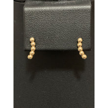 Load image into Gallery viewer, 18K Gold Earrings Studs Beaded 1.08 grams - Rafant

