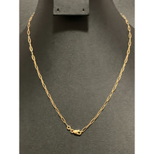 Load image into Gallery viewer, 18K Gold Necklace Chain Only Paper Clips 17.75 inches 2.76 grams - Rafant

