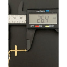 Load image into Gallery viewer, 18K Saudi Gold Necklace Chain 19.50&quot; with Cross Pendant 2.92 grams - Rafant
