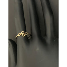 Load image into Gallery viewer, 18K Saudi Gold Ring Infinity Size 6.5 - Rafant
